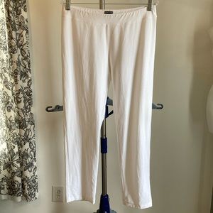 Eileen Fisher crepe pants white size medium
